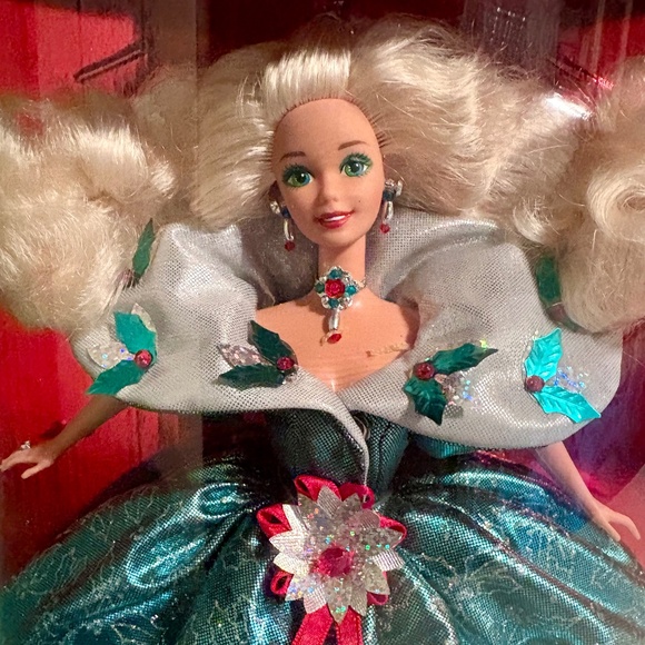 Vintage 1995 Barbie Happy Holidays Doll Special Edition Mattel #14123 NRFB - Picture 6 of 6